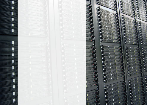 photograph of computer parts